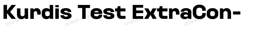 Kurdis Test ExtraCon字体转换